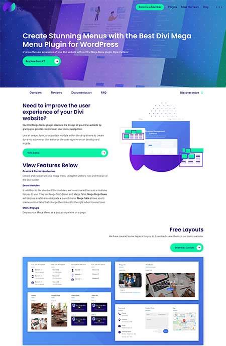 divi mega menu plugin.